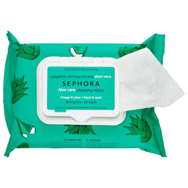 Cleansing & Exfoliating Wipes (Aloe vera - Moisturising)