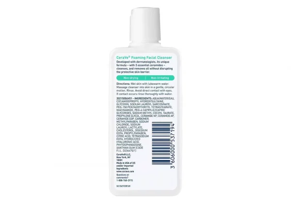 Foaming facial cleanser - 3 oz - Image 2